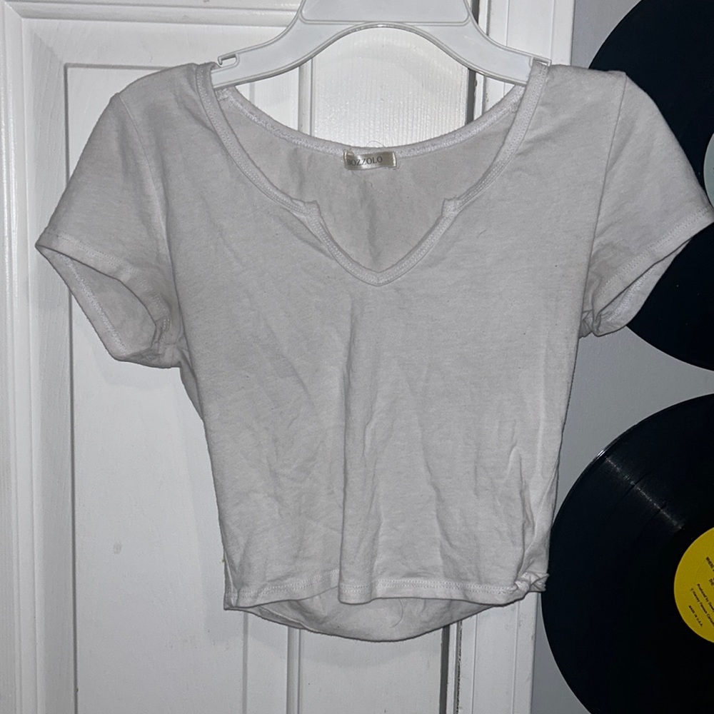 White Crop Top